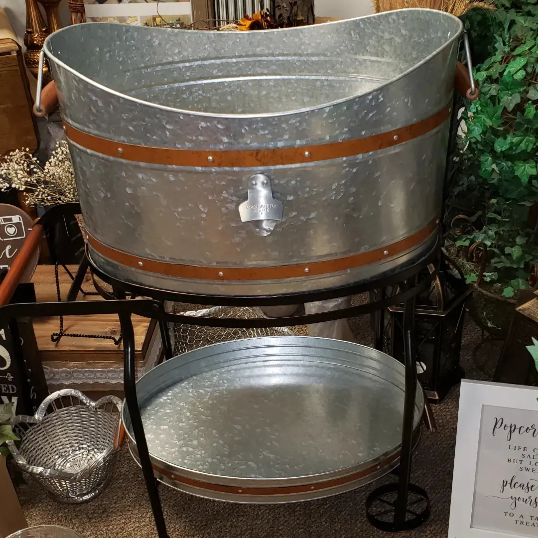 Galvanized Beverage Cooler