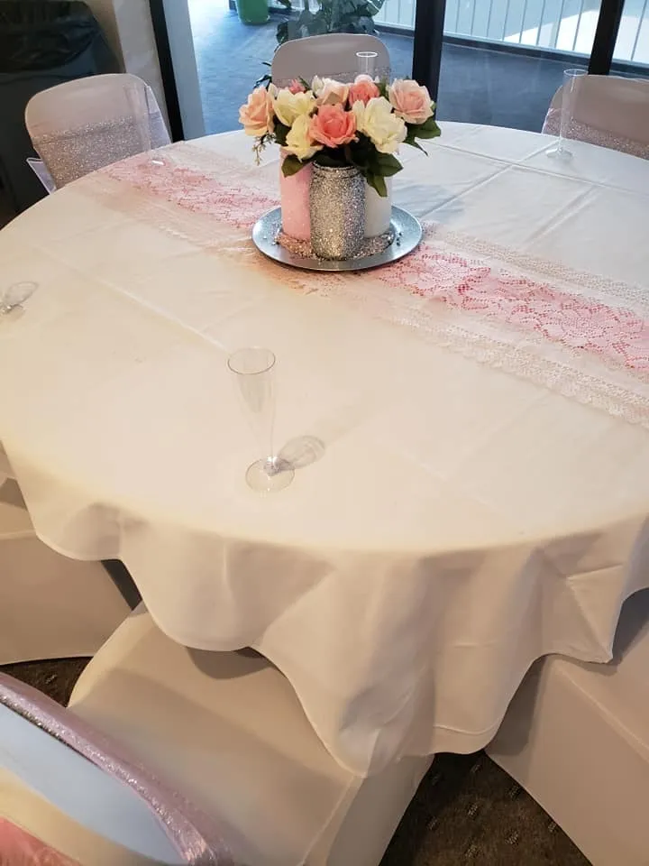 White Quart Glitter Mason Jar