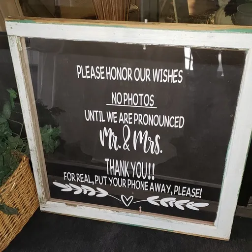 Glass Frame Sign
