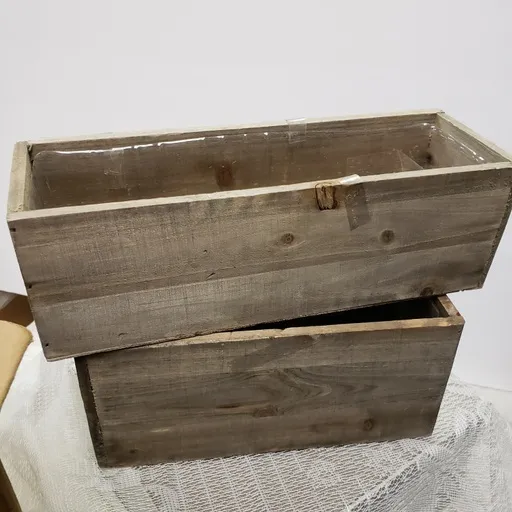 Wood Boxes with Inserts 12 Each Sizes