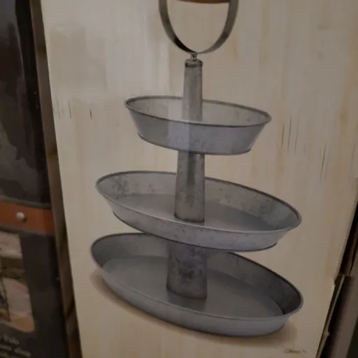 Galvanized dessert tier