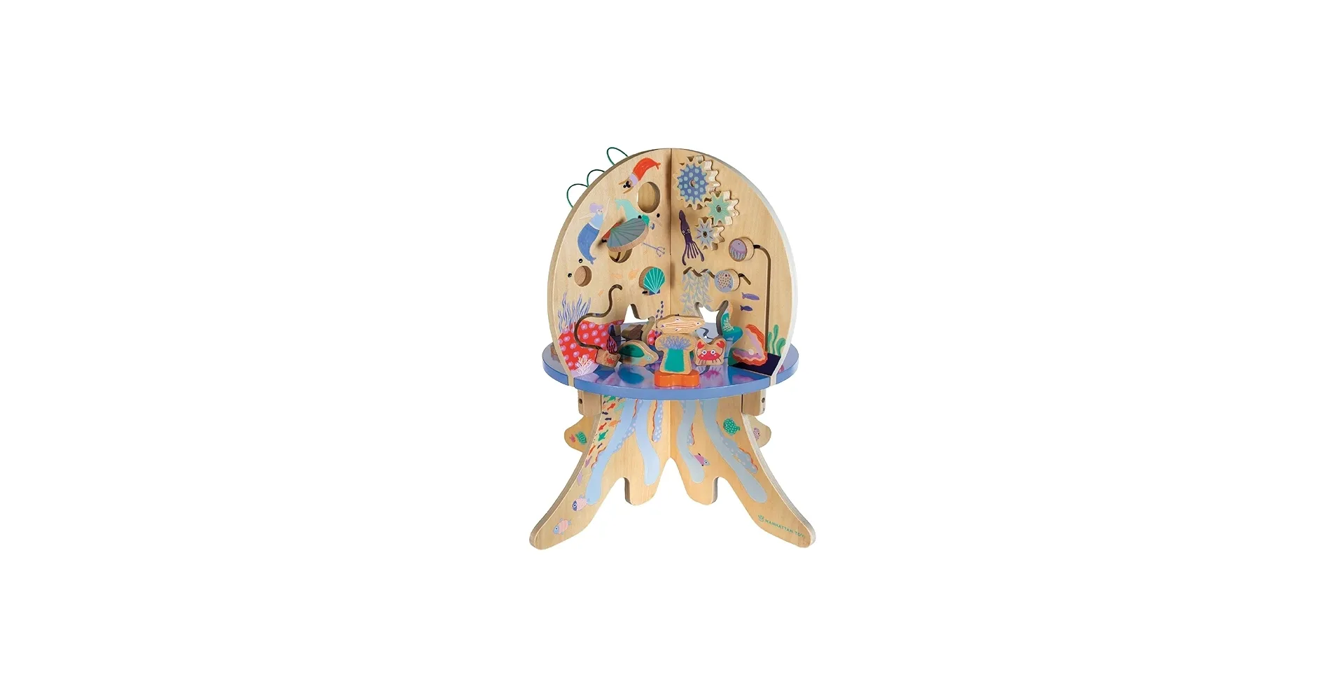 deep sea wooden activity table