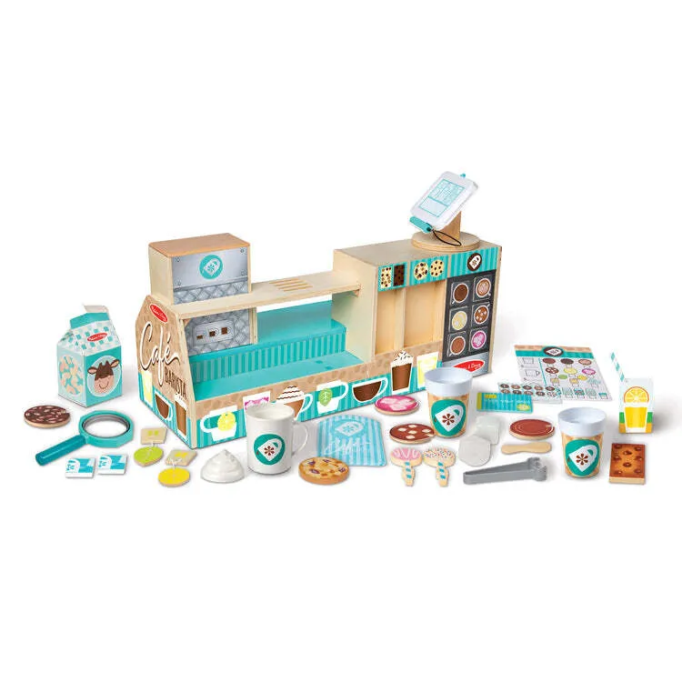 Wooden Cafe Pretend Play Set