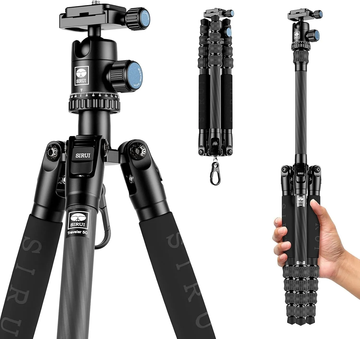 Sirui Compact Traveler 5C Carbon Fiber Tripod