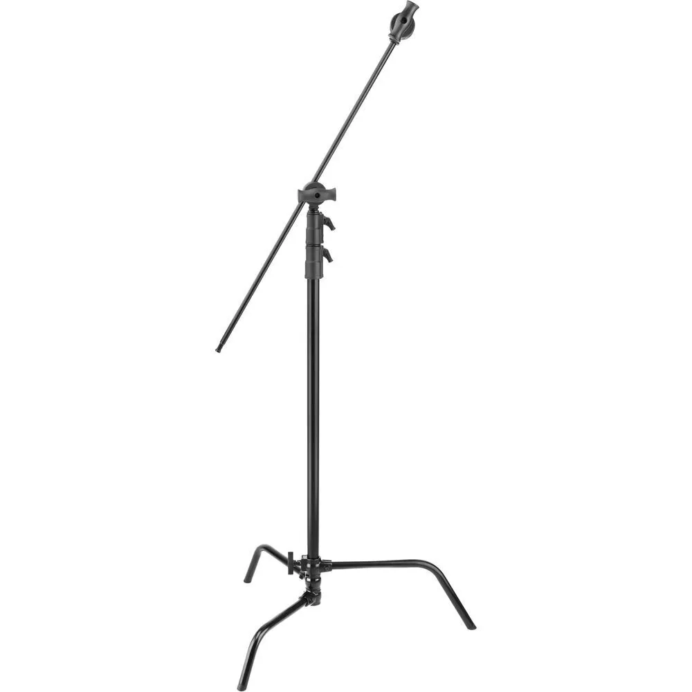 Impact C-Stand with Quick Release Sliding Leg with Grip Arm, 10.3' (2 Available)