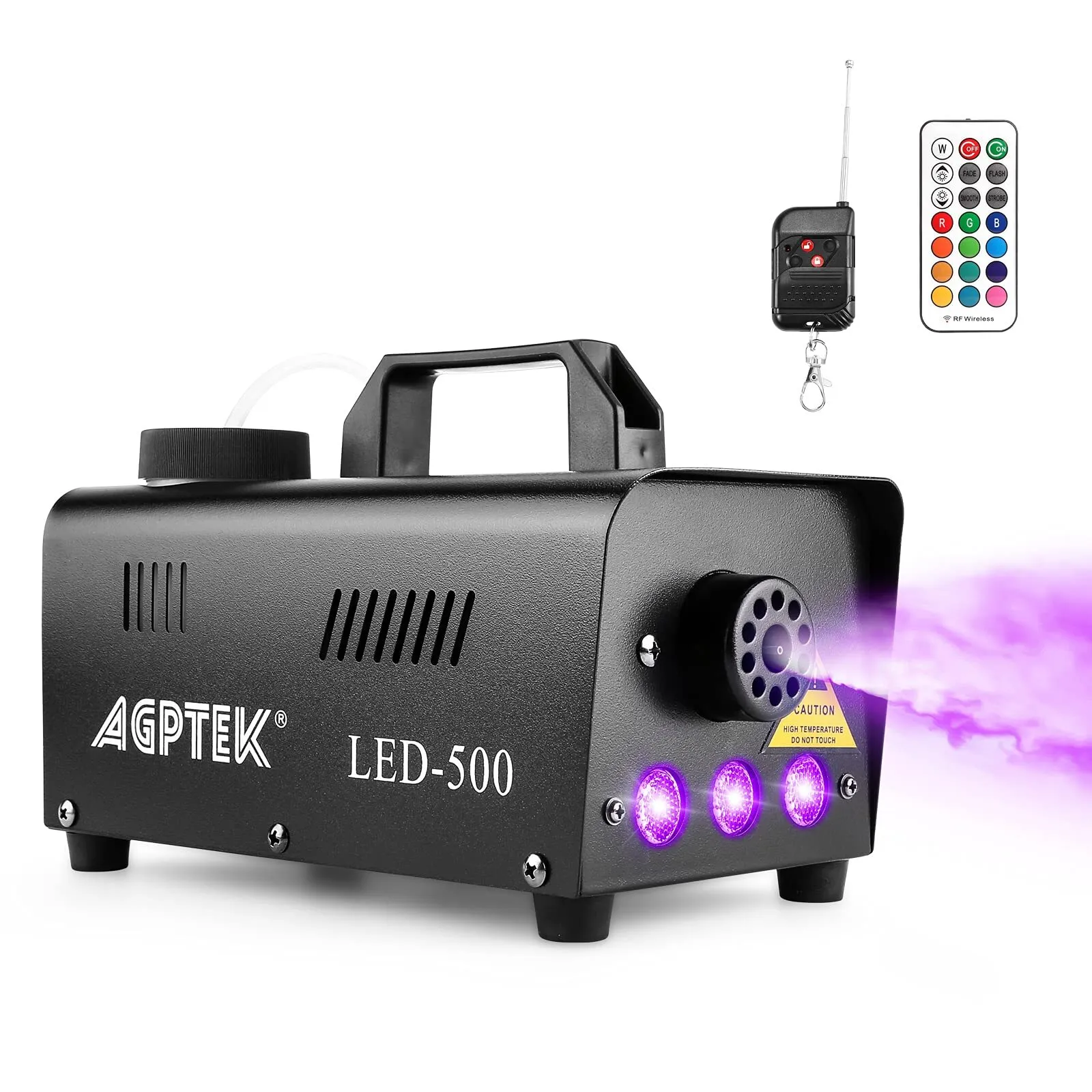 500W Fog Machine with RGB LEDs (Fluid Included)