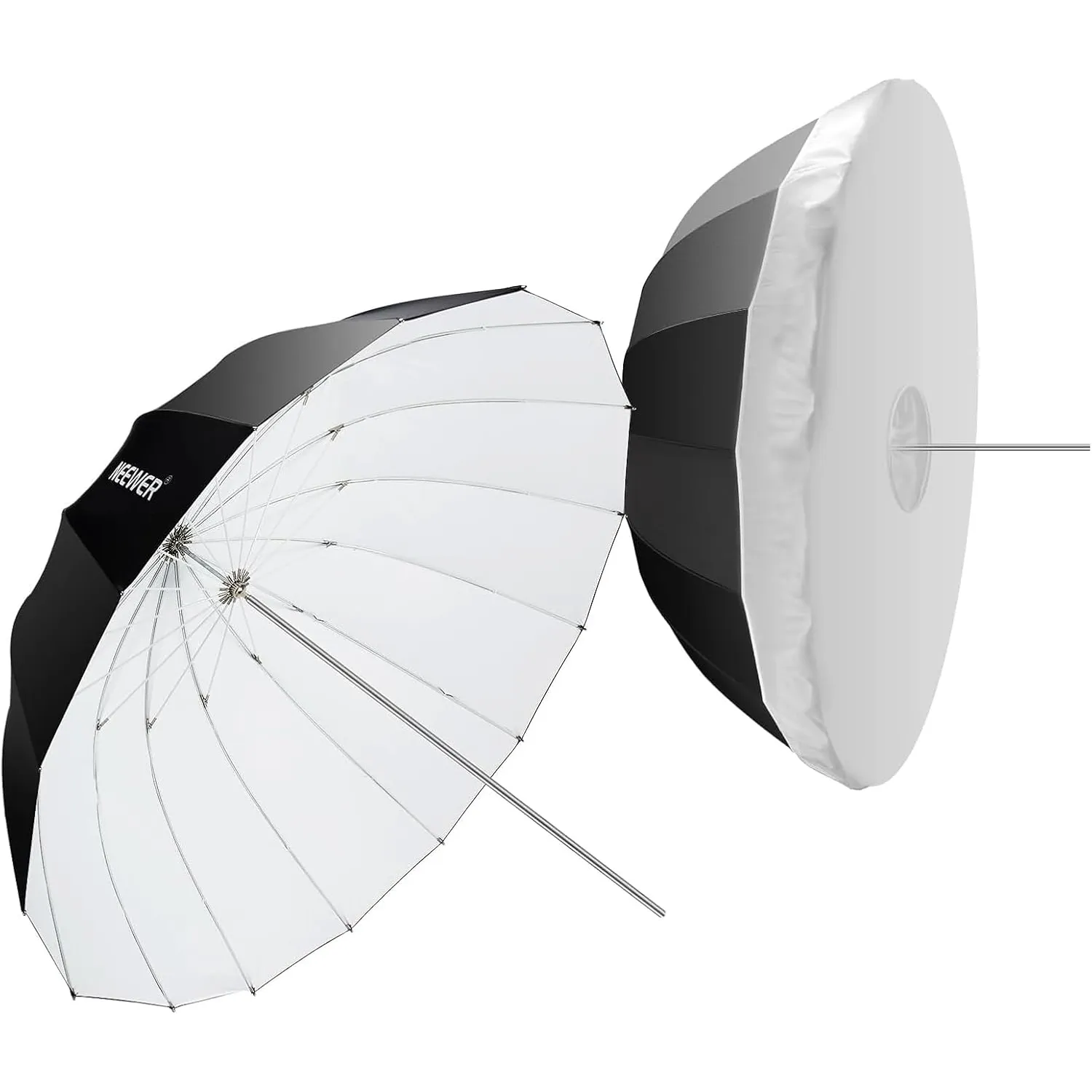 NEEWER 71" Parabolic Reflective Umbrella with Diffuser