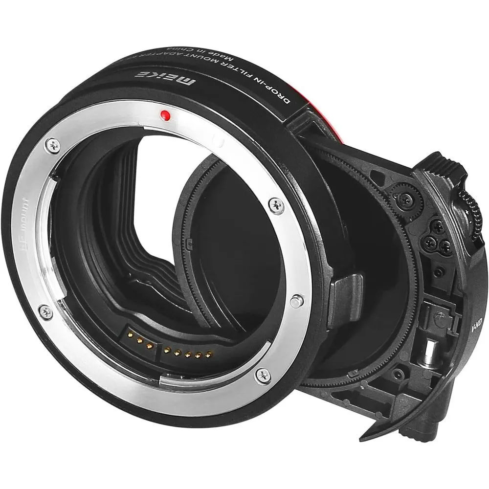 Meike Drop-in Filter Mount Adapter EF to RF with Variable ND Filter