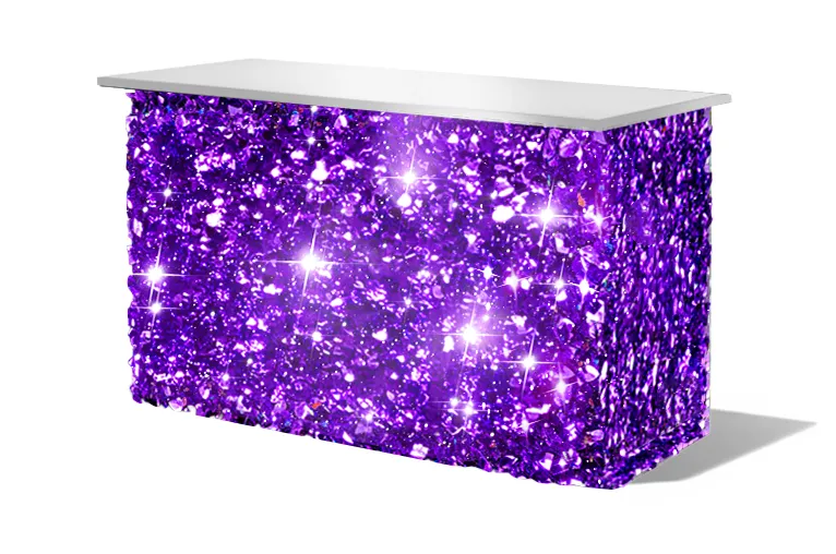 Purple Floral Mylar Bar
