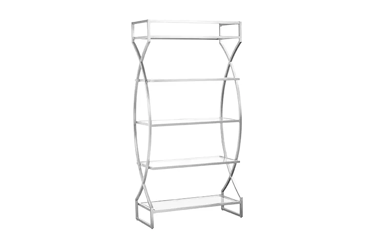Chrome Curved Frame Shelves
