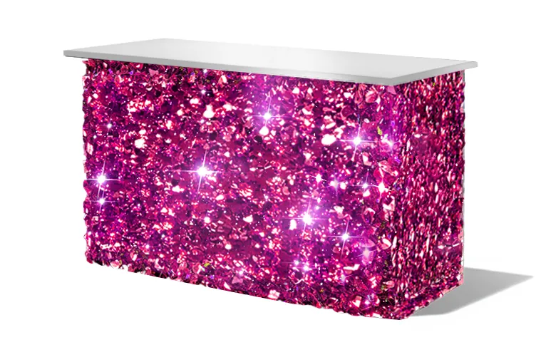 Pink Floral Mylar Bar