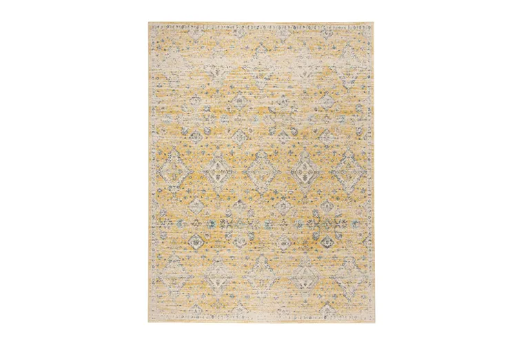 Yellow Turkish Design Rug