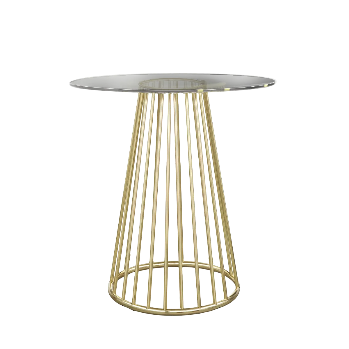 Gold Cage Base Cabaret Table