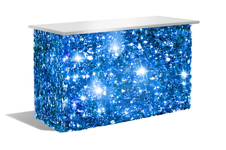 Blue Floral Mylar Bar
