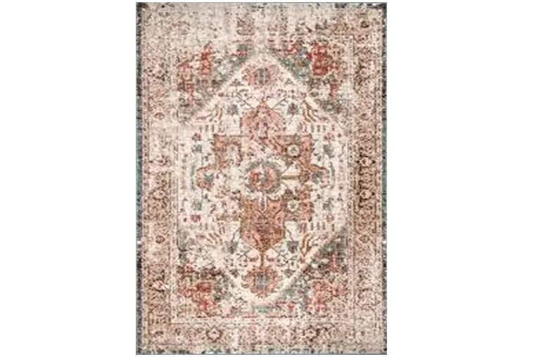 Aged Hamadan Design Rug in Earth Tones