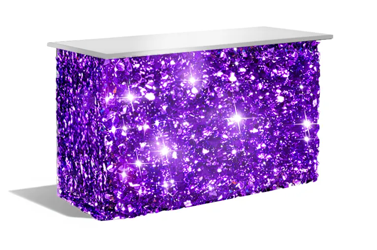 Purple Floral Mylar Bar