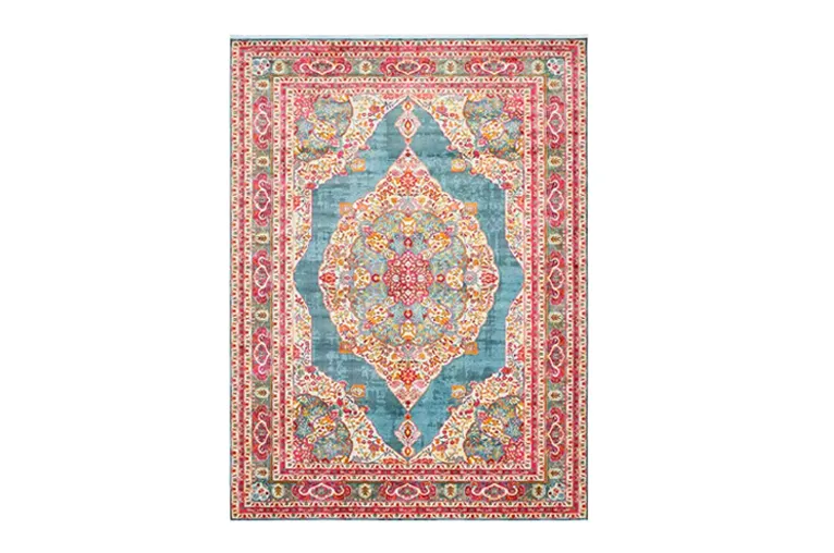 Persian Kashan Design Vintage Look Rug