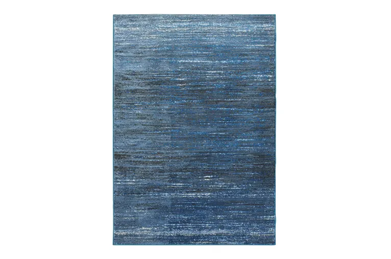 Blue Abstract Water Design Rug