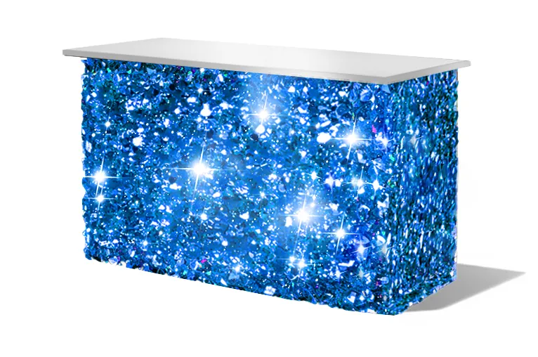 Blue Floral Mylar Bar