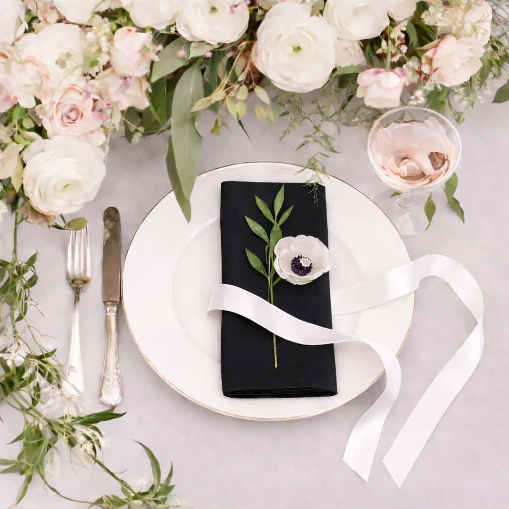 Napkins Lamour- Black