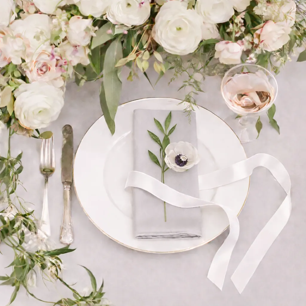 Napkin Lamour Silver