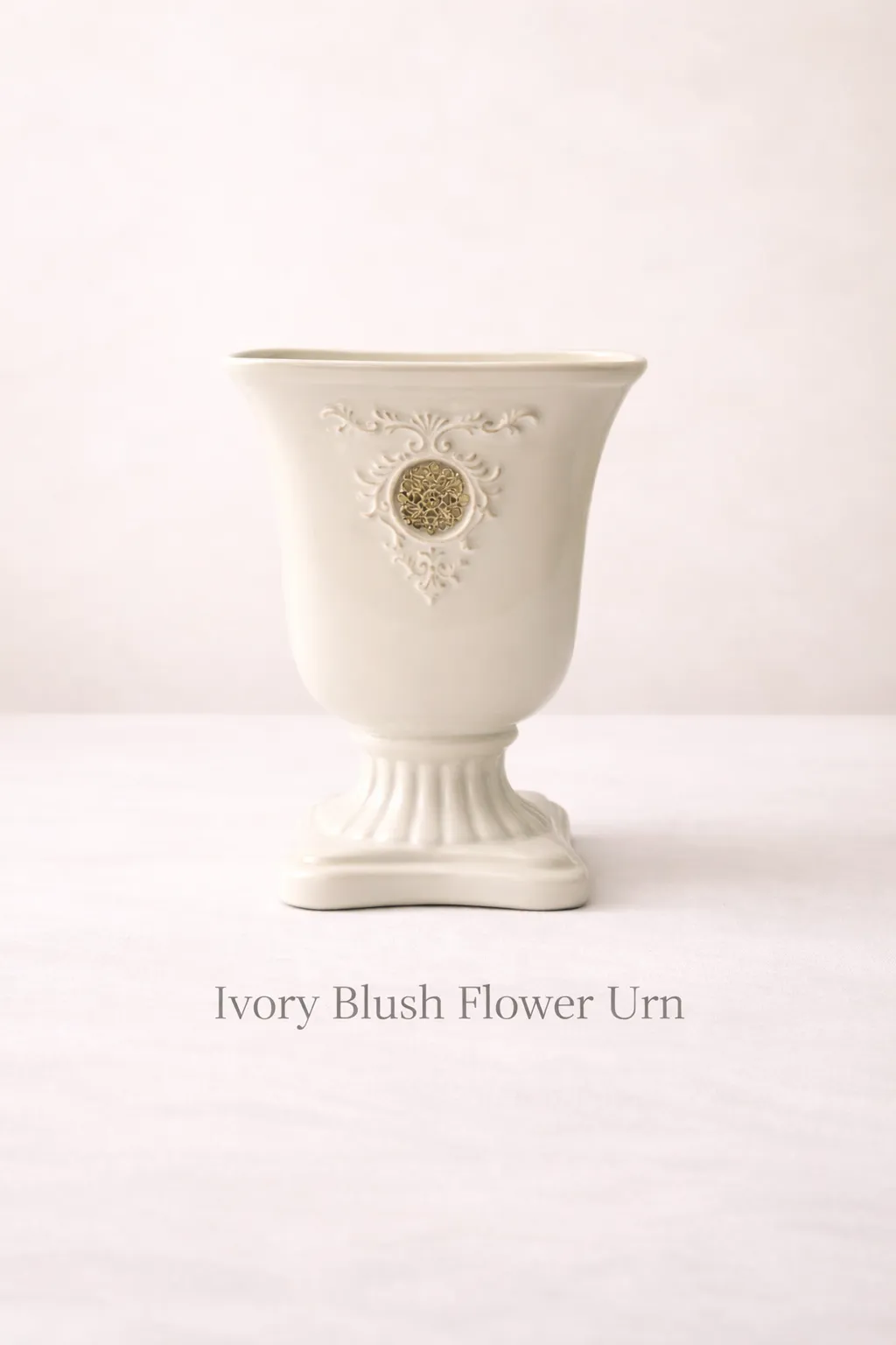 Square Footed Vase with medallion