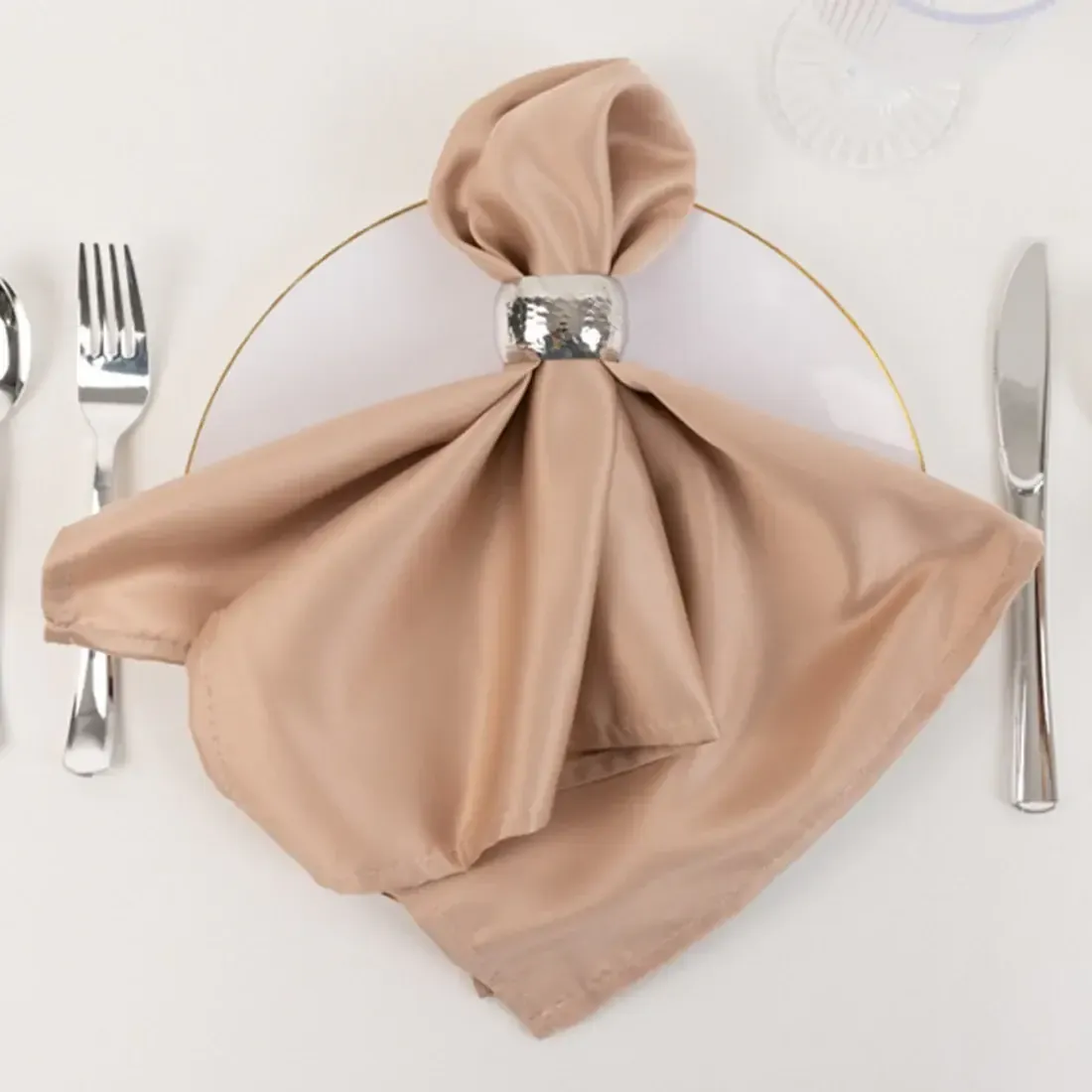 Nude color napkin