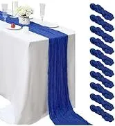  Royal Blue Cheesecloth Runner
