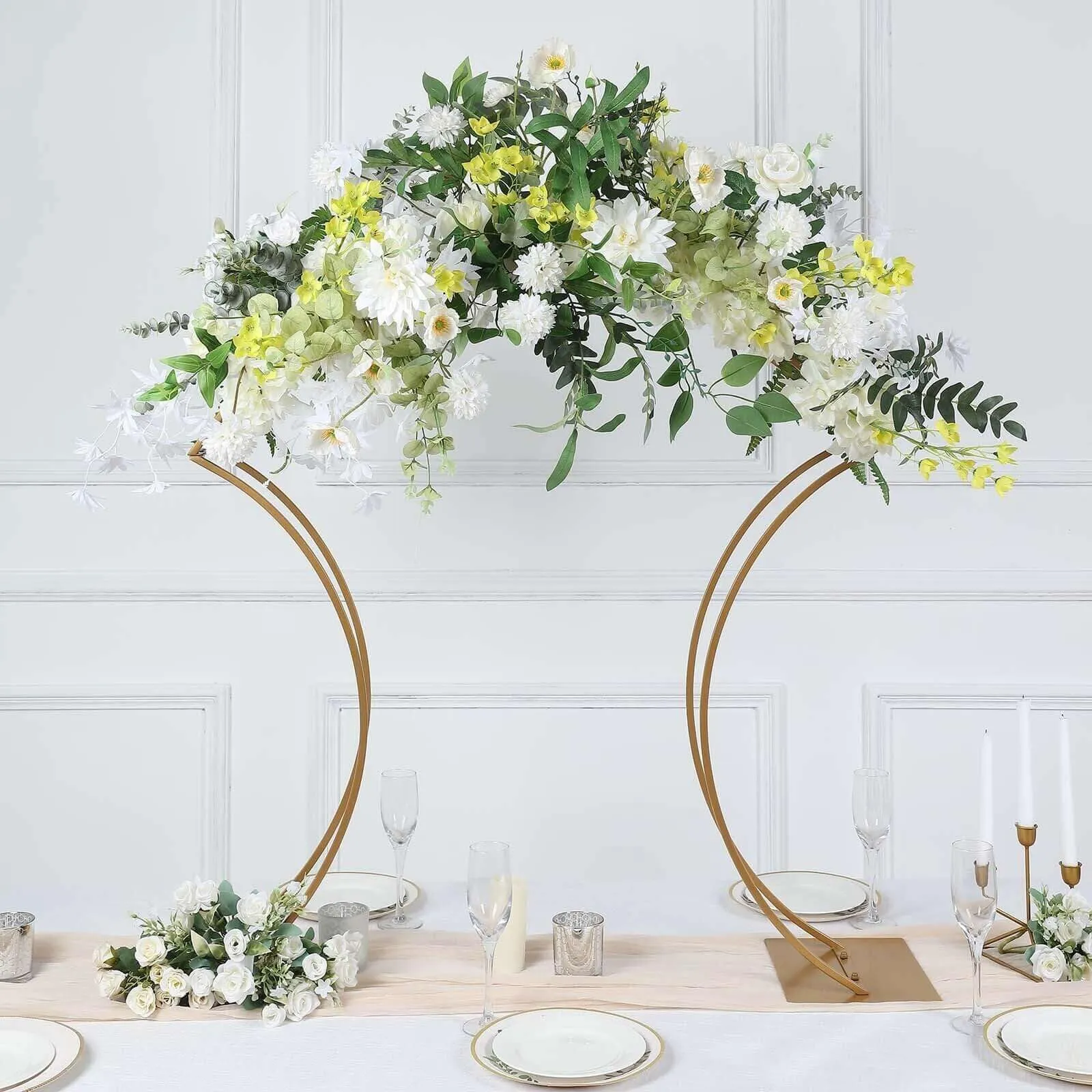 Gold  Arch centerpiece