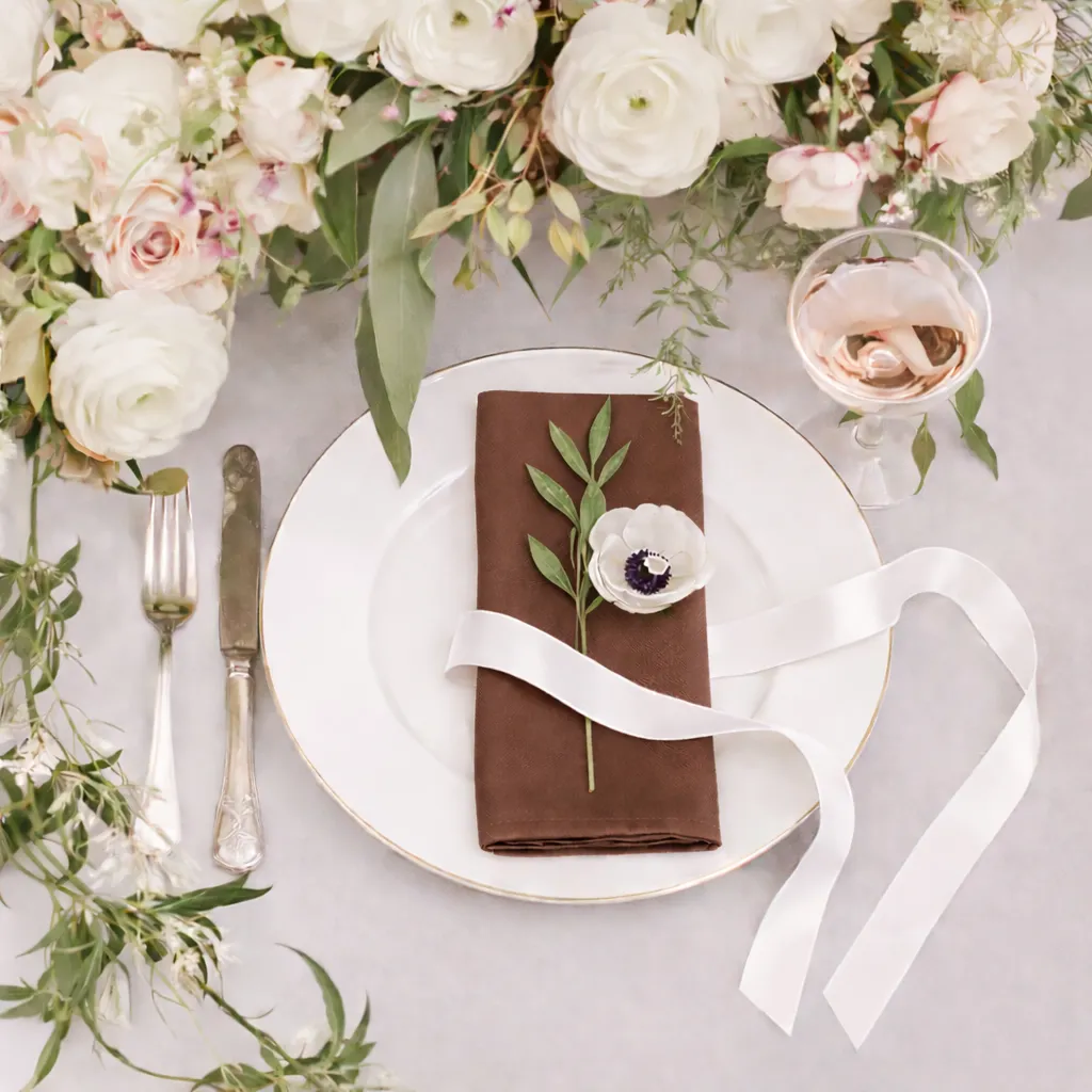 Napkins Lamour Brown