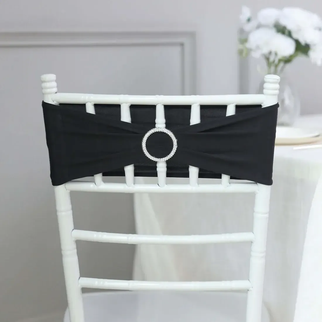 Black chair  Bando with silver buckle
