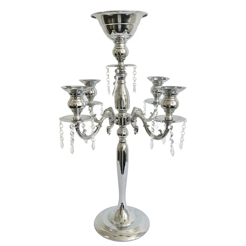 Silver Candelabra with bowl top