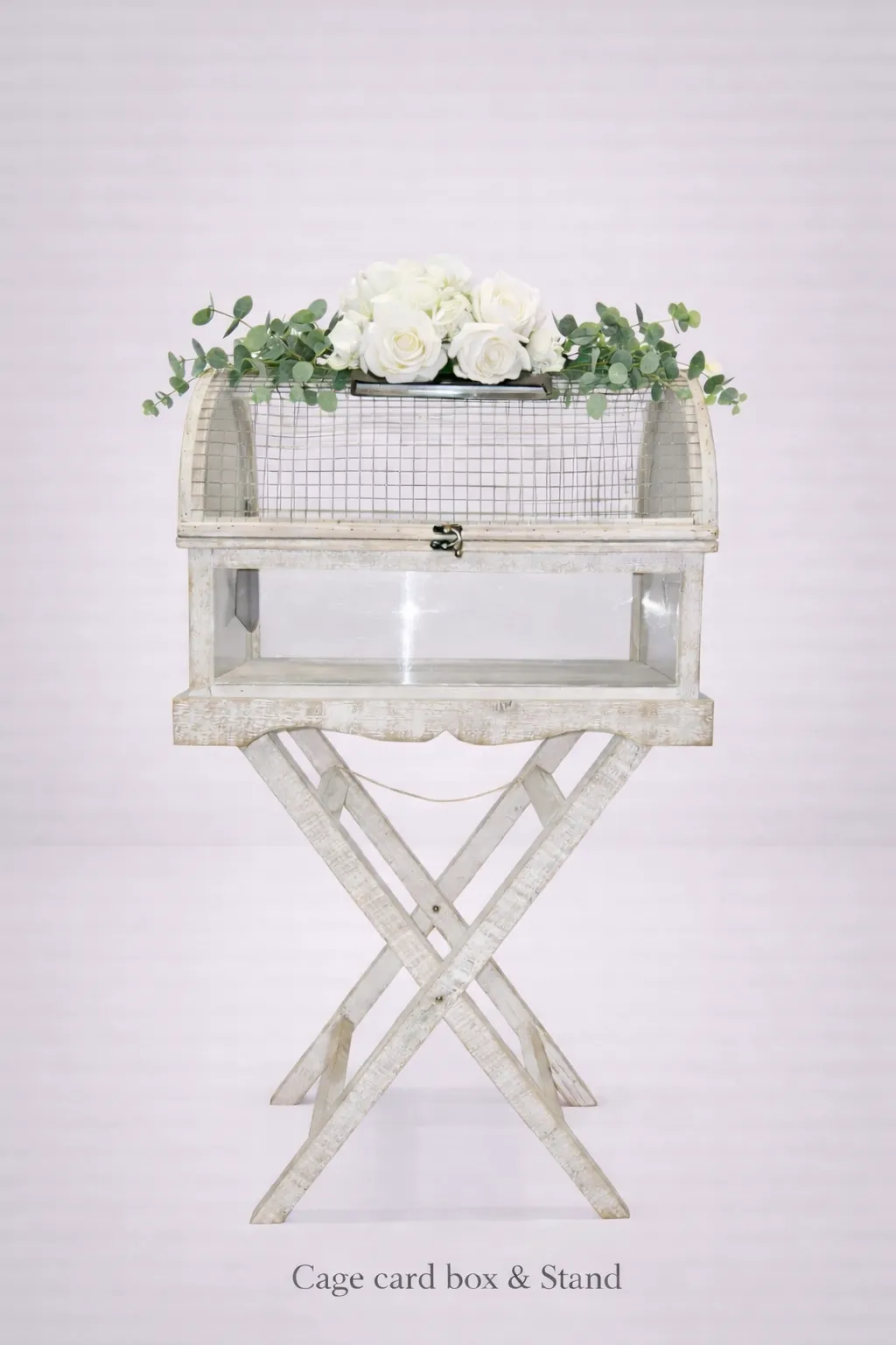 Cage -Card Stand with florals