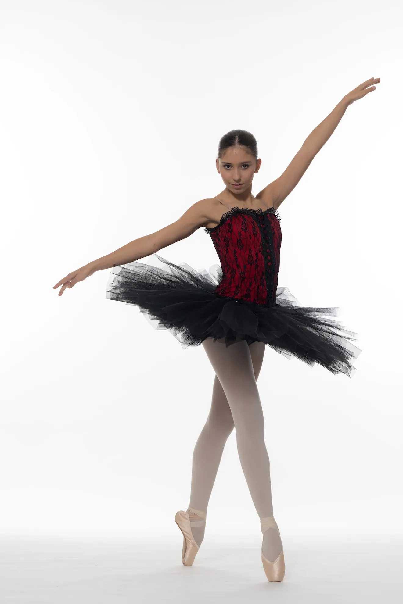 Bas de tutu pré-pro noir avec bustier