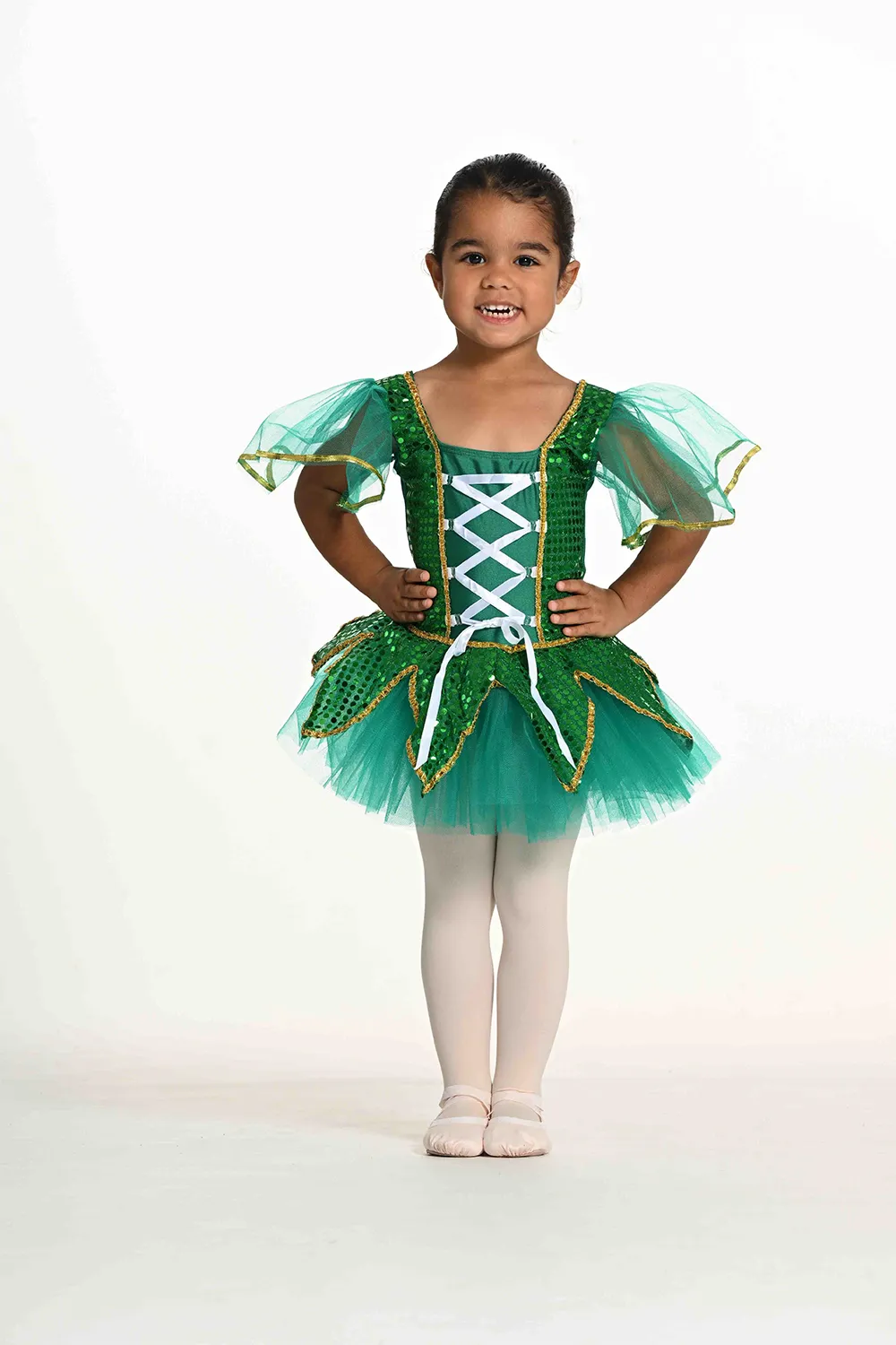 Tutu Vert et Or Pailleté