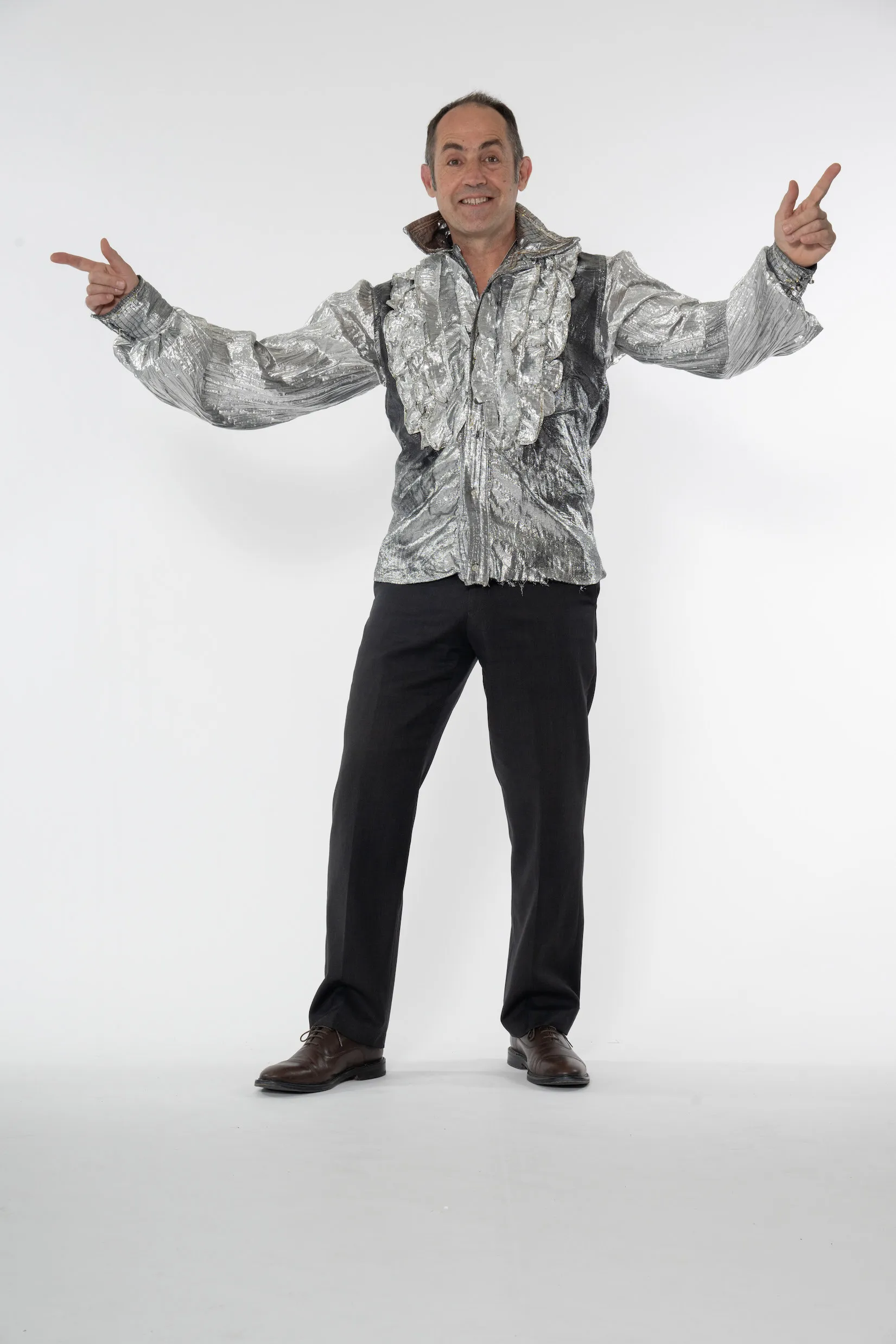 Chemise Disco Argentée