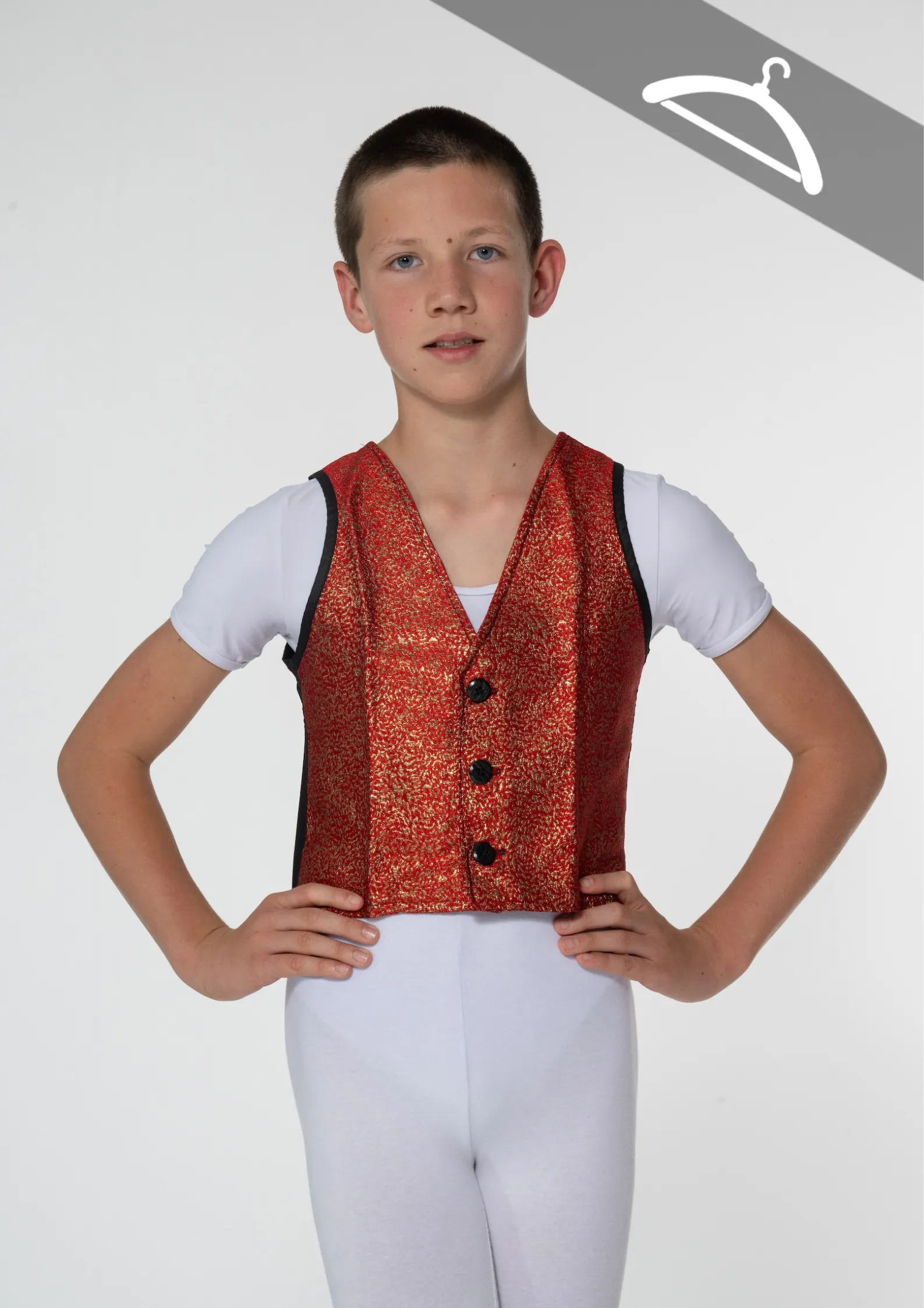 Gilet rouge orangé réf : PORT - Essayage