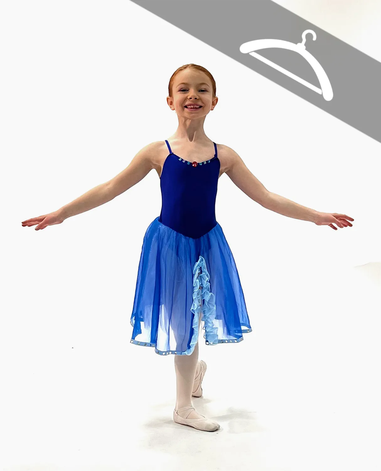 Robe Bleue Roi - Essayage