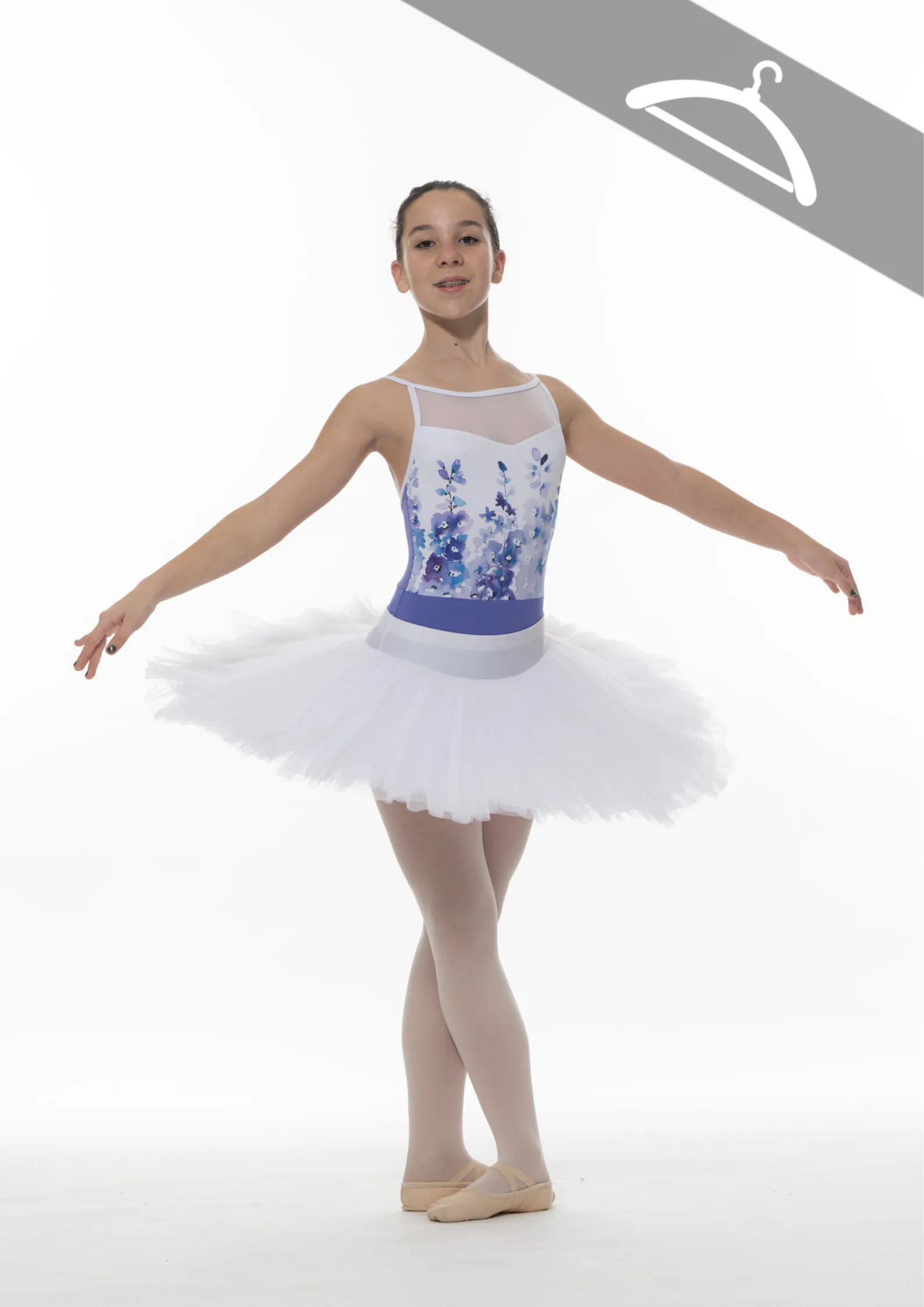 Bas de tutu pré-pro blanc réf : HAUT4/5 - Essayage