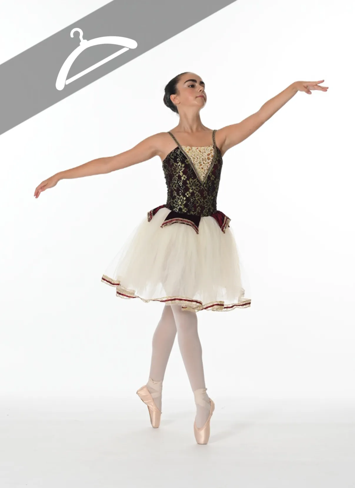 Tutu Rouge et Blanc Écru - Essayage