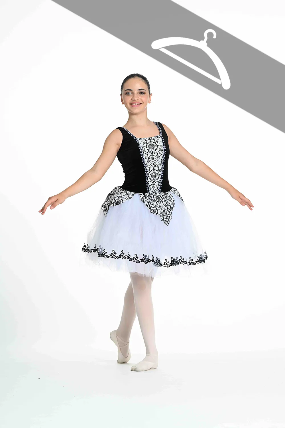 Tutu Noir et Blanc Baroque - Essayage