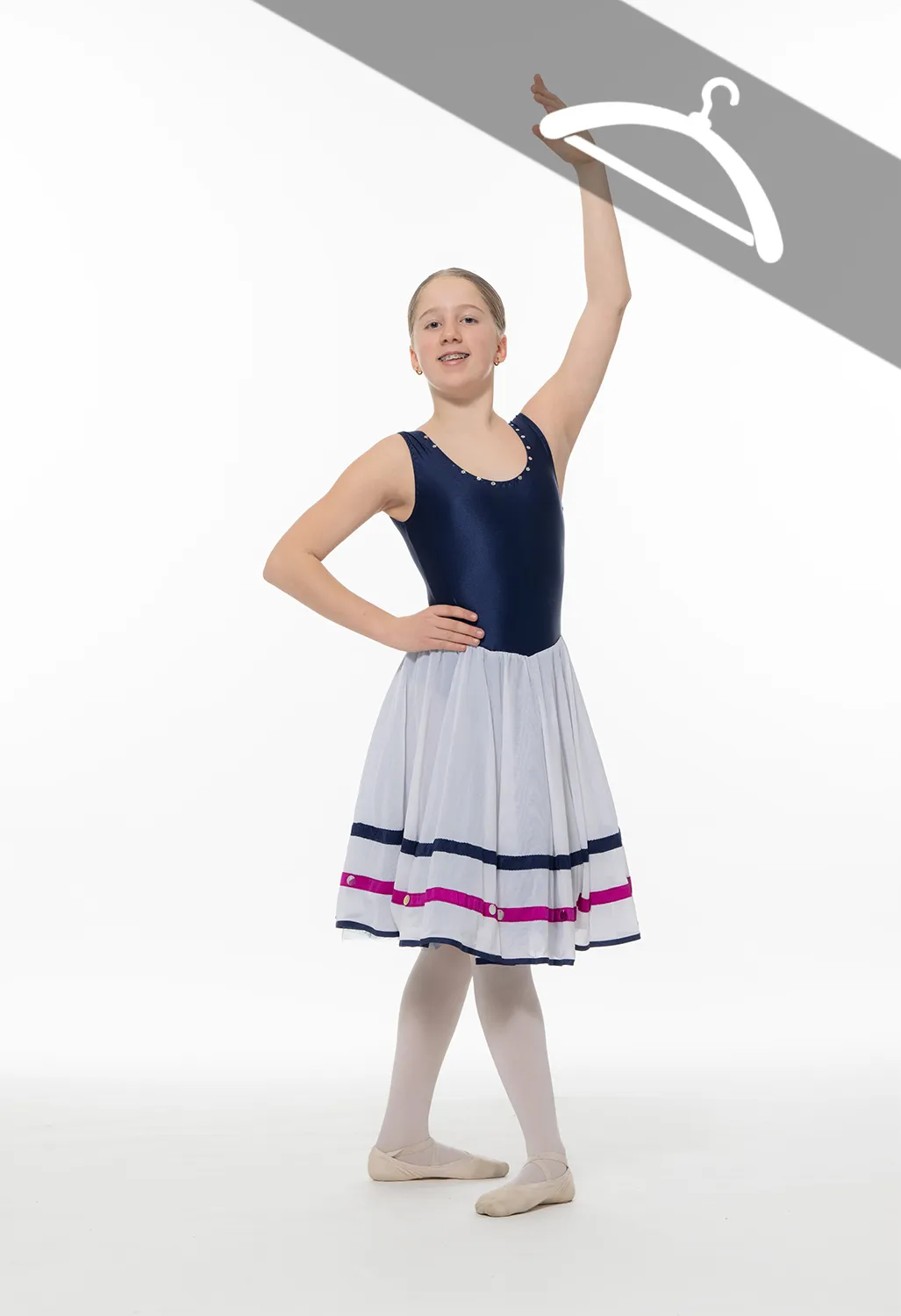 Robe haut lycra et jupe fluide réf : C127 - Essayage