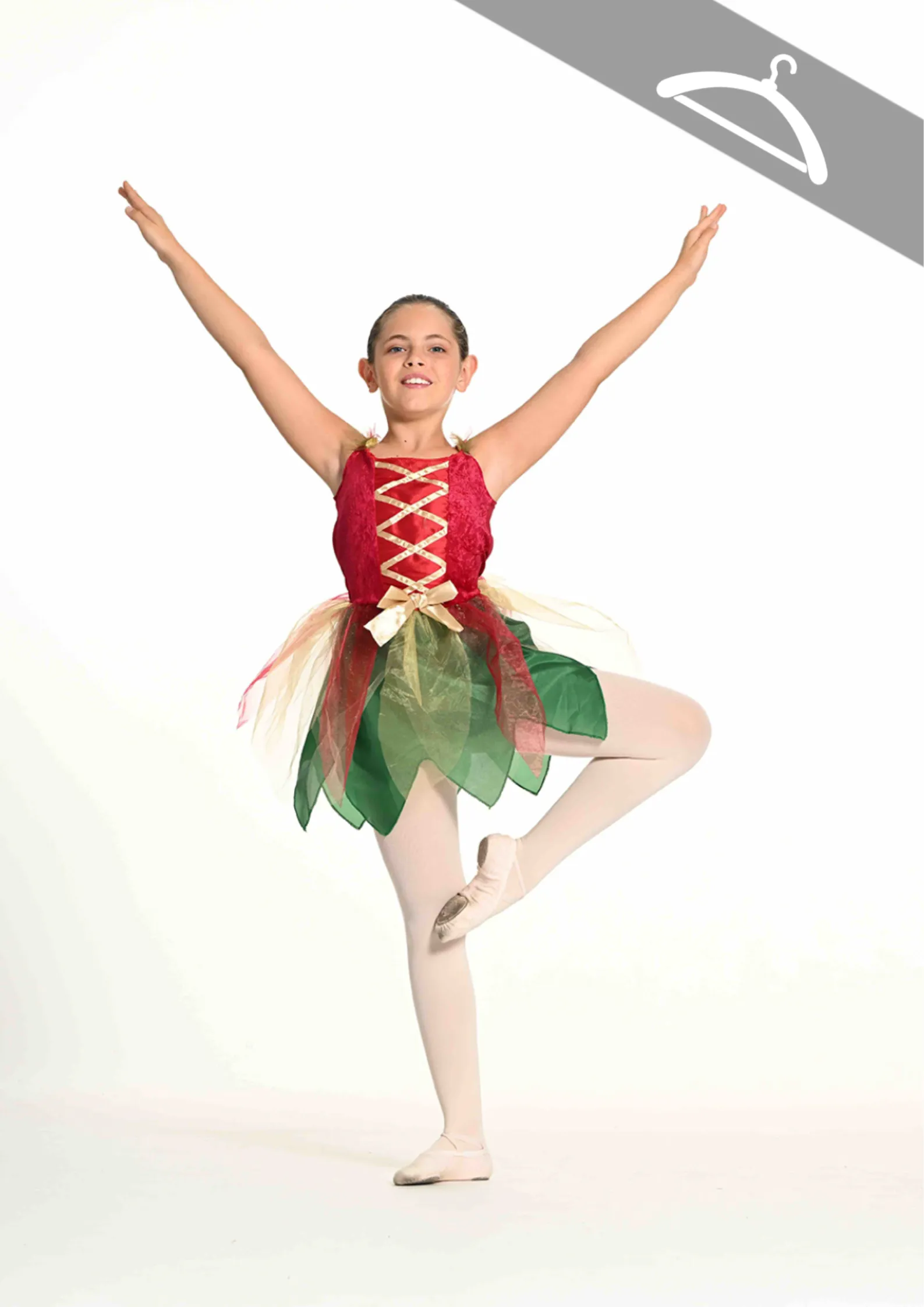 Robe Fée Nature avec Ailes - Essayage