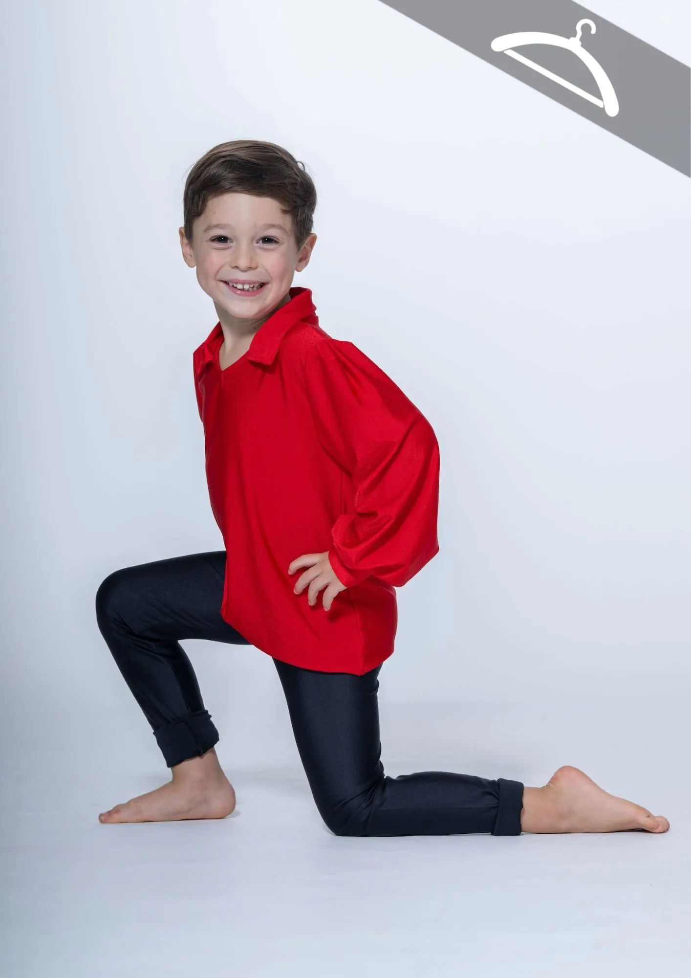 Chemise Rouge Lycra réf : PORT - Essayage