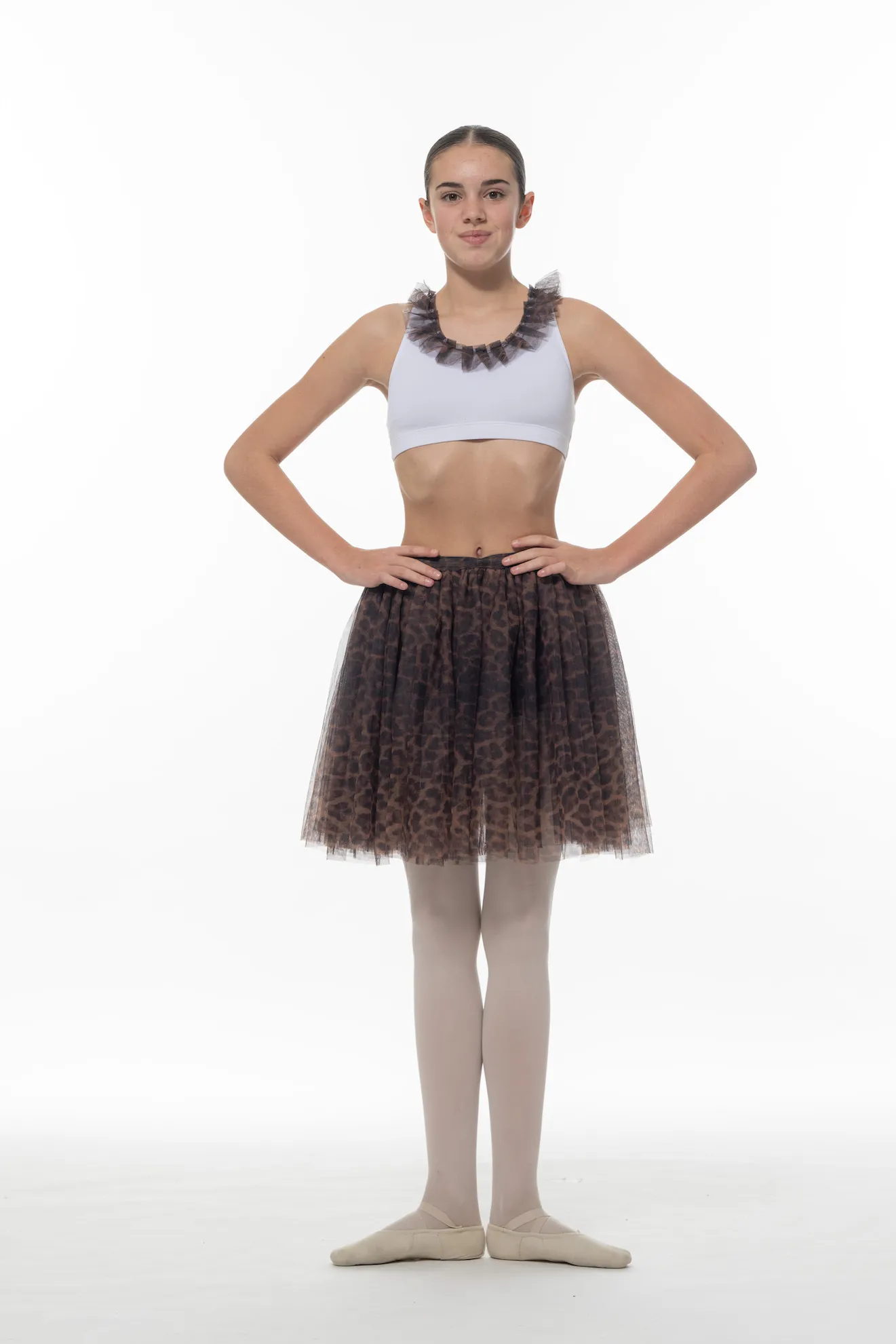 Jupe en tulle léopard réf : C19