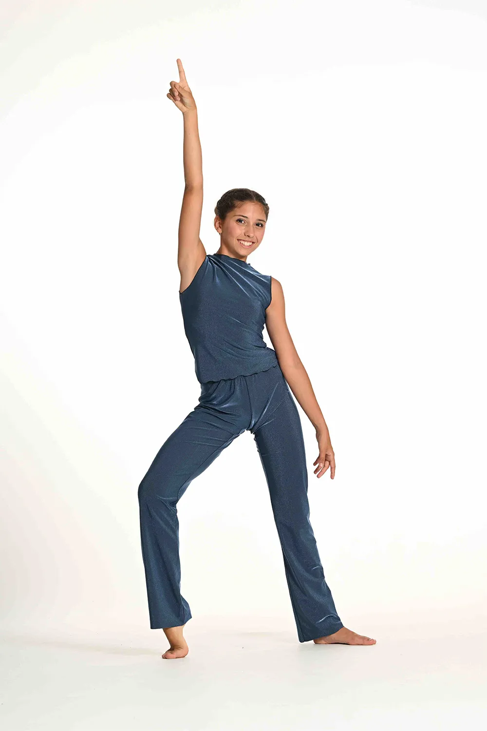 Pantalon bleu pétrole