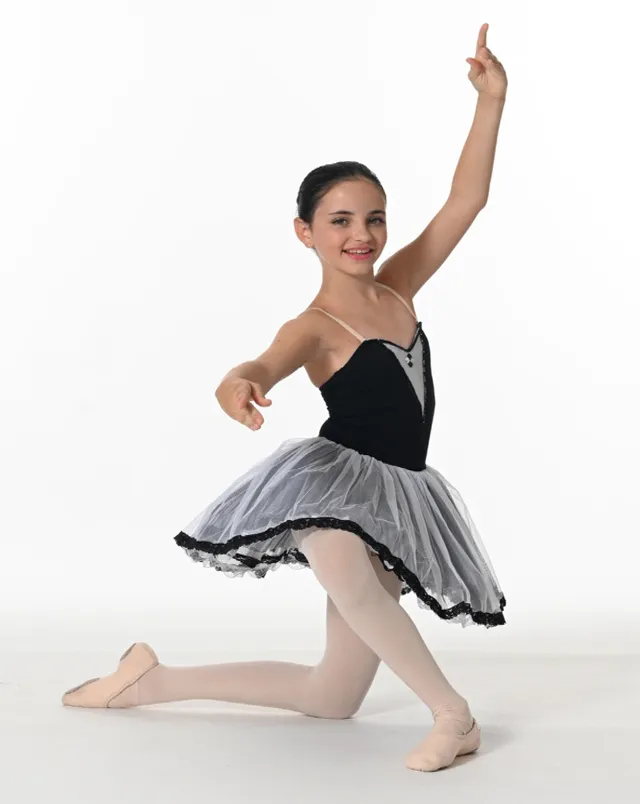 Tutu Noir et Blanc avec Dentelle réf : C47