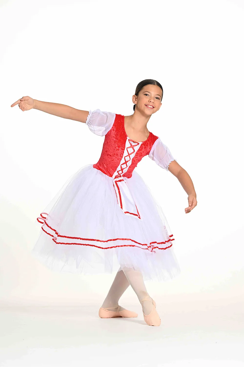 Tutu « Paysanne » Rouge style Giselle