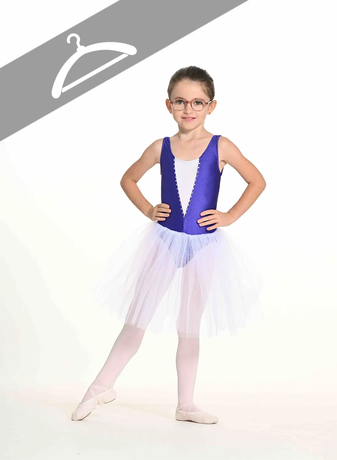 Tutu Blanc et Violet - Essayage