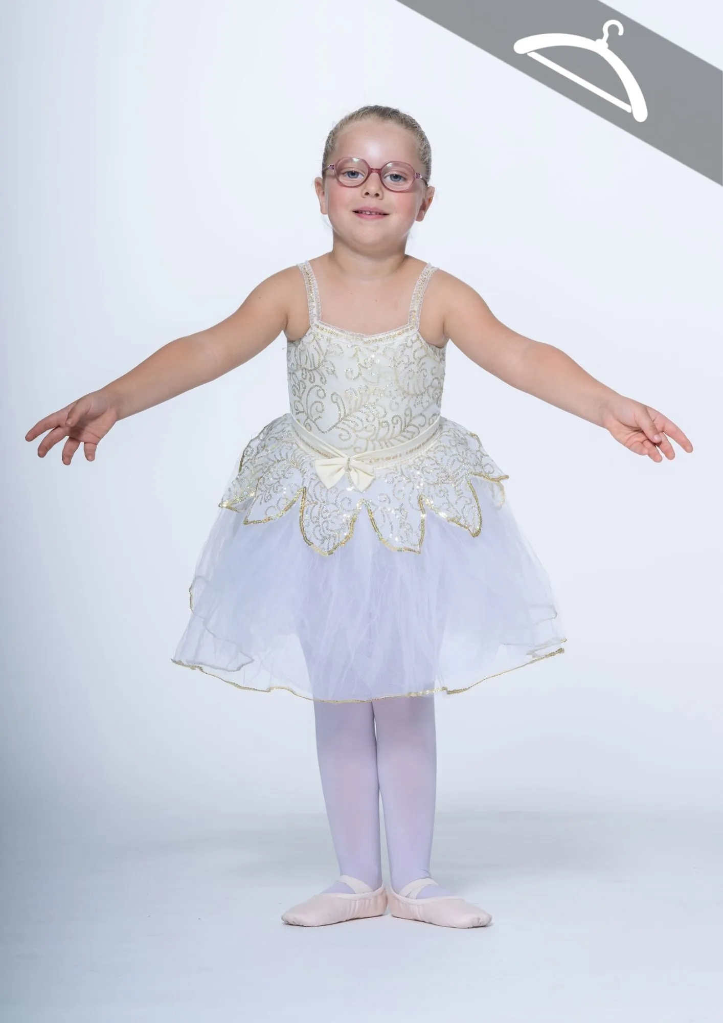 Tutu pailleté écru réf : C49 - Essayage